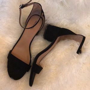 Black solo strap Heels from target